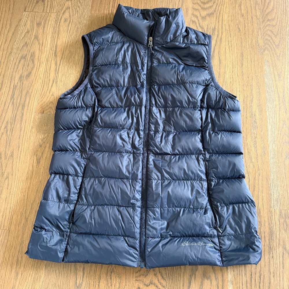 Eddie Bauer Women's Navy Blue Puffer Vest (EB650)